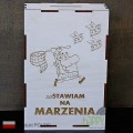 skarbonka grawerowana na Marzenia - front