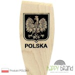 Łopatka bukowa, grawerowana GODŁO POLSKI
