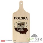Grawerowana Deska z rączką MAPA POLSKI