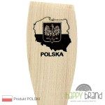 Łopatka bukowa, grawerowana MAPA POLSKI