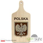 Grawerowana Deska z rączką GODŁO POLSKI