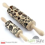 Wałek GRAWEROWANY do ciasta, modeliny - LAS 13WM