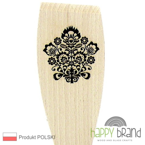 łopatka, szpatułka grawerowana - folk, wzór ludowy L02