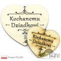 serce zawieszka na znicz - Kochanemu Dziadkowi