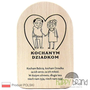 Grawerowana Deska/Obrazek dla DZIADKÓW