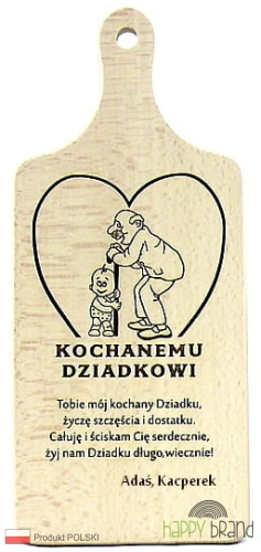 deska grawerowana - Kochanemu Dziadkowi z imionami wnucząt