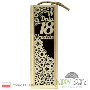 Pudełko na alkohol - 18 URODZINY