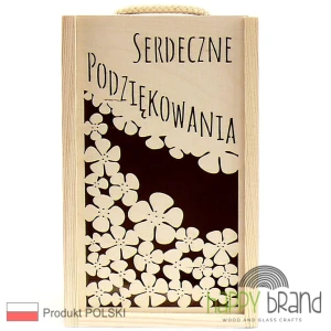 Pudełko na miód, konfiturę - SERDECZNE PODZIĘKOWANIA