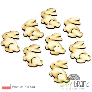 scrapki ZAJĄCZKI 15szt. sklejka