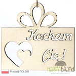 Eko Zawieszka bilecik KOCHAM CIĘ