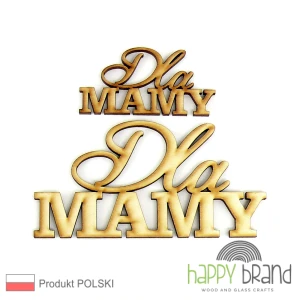 Napis Dla MAMY ze sklejki drewnianej 