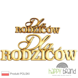 Napis Dla RODZICÓW ze sklejki drewnianej