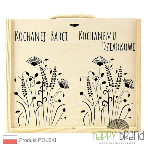 skrzynka na miód podwójna dla Babci i Dziadka łąka1.jpg