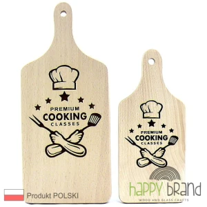 Grawerowana Deska z rączką PREMIUM COOKING U04