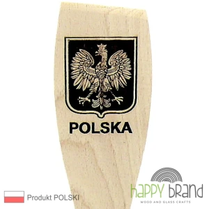 Łopatka bukowa, grawerowana GODŁO POLSKI