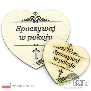 Zawieszka na znicz, wiązankę SPOCZYWAJ W POKOJU ZN11
