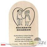 Deska/Obrazek dla DZIADKÓW z imionami wnucząt