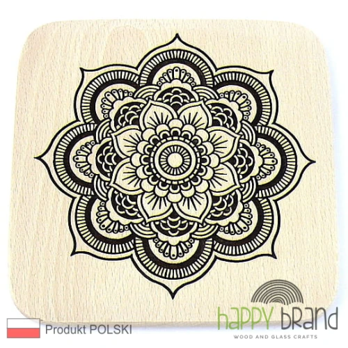 deska podkładka bukowa - mandala M02
