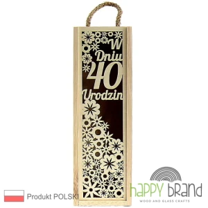 Pudełko na alkohol - 40 URODZINY