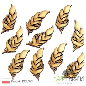 scrapki PIÓRKO 2, 20szt. sklejka