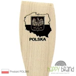 Łopatka bukowa, grawerowana MAPA POLSKI