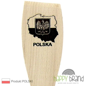 Łopatka bukowa, grawerowana MAPA POLSKI