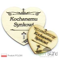 serce zawieszka na znicz - Kochanemu Synkowi