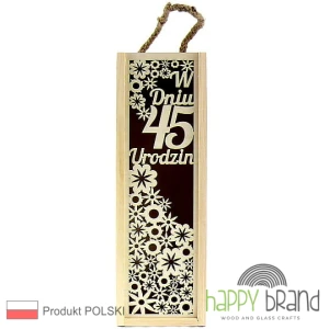 Pudełko na alkohol - 45 URODZINY