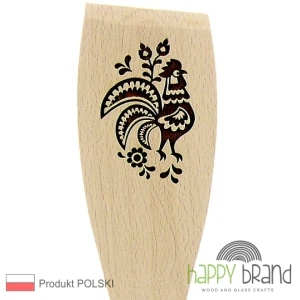 Łopatka bukowa, grawerowana FOLK L13 kogut łowicki