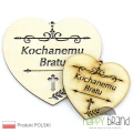 serce zawieszka na znicz - Kochanemu Bratu