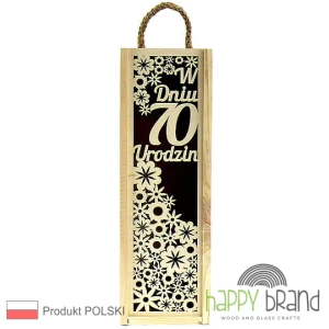 Pudełko na alkohol - 70 URODZINY