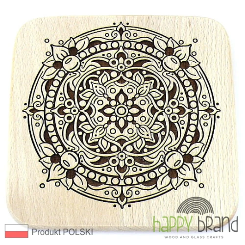 deska podkładka bukowa - mandala M03
