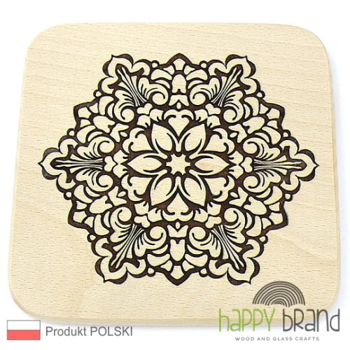 deska podkładka bukowa - mandala M04