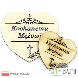 Zawieszka na znicz, wiązankę Kochanemu MĘŻOWI ZN08
