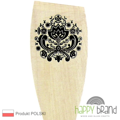 łopatka, szpatułka grawerowana - folk, wzór ludowy L09