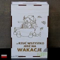 skarbonka grawerowana  na Wakacje - front