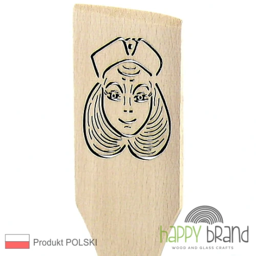 łopatka, szpatułka - wycięty wzór "pielęgniarka/starsza pani"