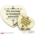 serce zawieszka na znicz - Na Zawsze w Naszych Sercach
