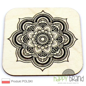 Grawerowana Podstawka Pod Kubek MANDALA M02