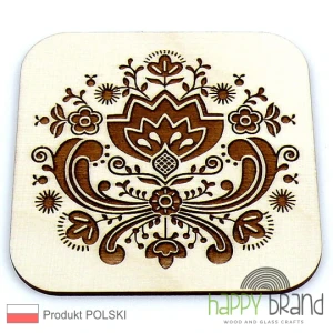 Grawerowana Podstawka Pod Kubek FOLK L09