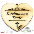 serce zawieszka na znicz - Kochanemu Tacie przydymione
